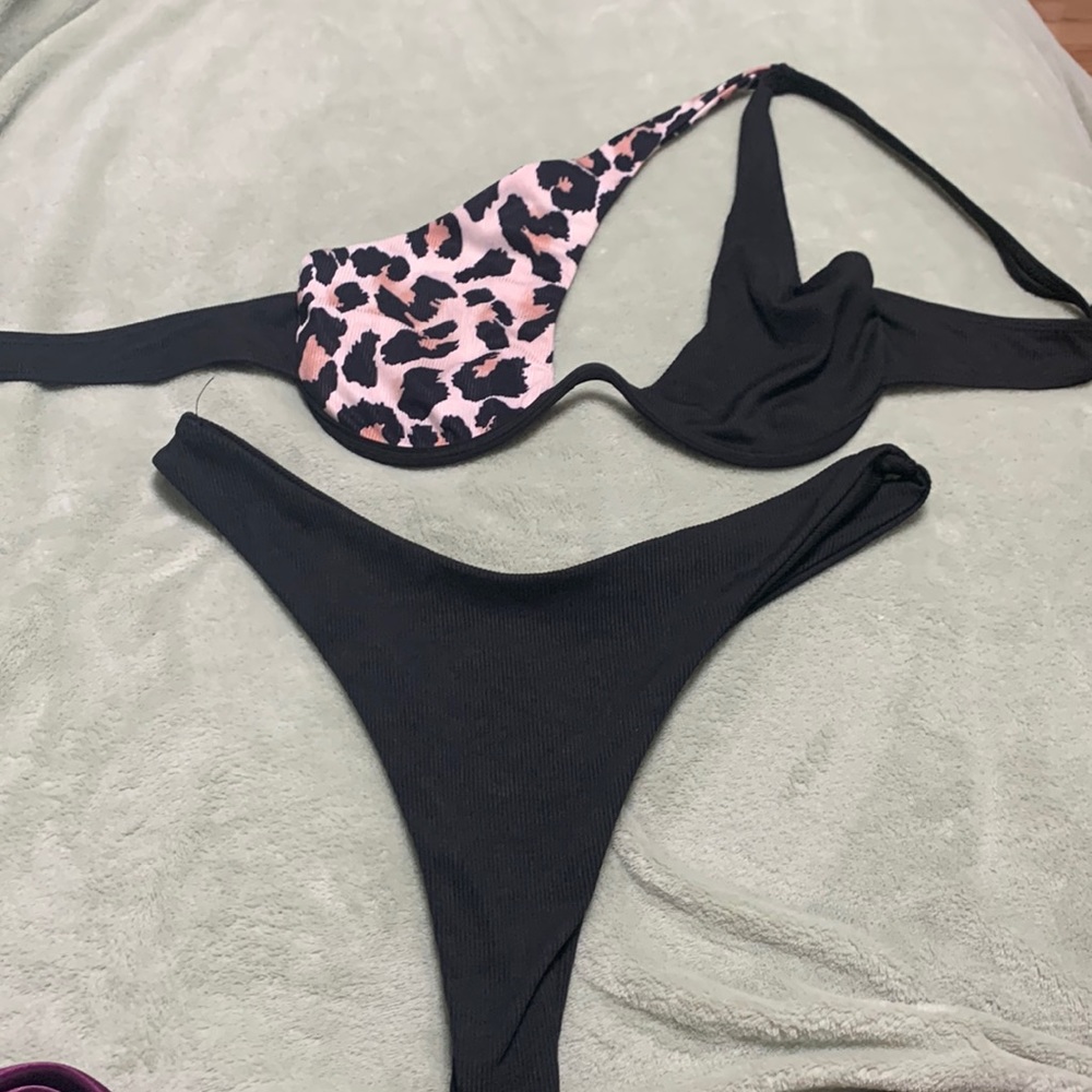 Cheetah print swimsuit